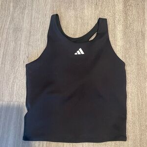 Adidas Black ClimaCool cami/ crop top sport L new